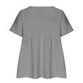 thumbnail image 4 of XuJwPNcy Womens Plus Size Summer Babydoll Tops Oversized Blouse Dressy Casual Tunic Shirts V Neck Loose Blouses, 4 of 5