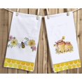 thumbnail image 6 of Watercolor Bee Flowers Kitchen Dish Towel 18 x 26 Inch, Honey Jar Summer Towels Dish Cloth for Cooking Baking Set of 2, 6 of 6