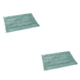 thumbnail image 2 of Cateissary Alfombrilla de baño de chenilla, absorbente, antideslizante, lavable a máquina, para baño, cocina, alfombra, segura, verde claro Verde claro 2Conjunto, 2 of 6