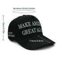 MAGA Hat 2024 America Great Trump Black Hat USA Embroidered Adjustable