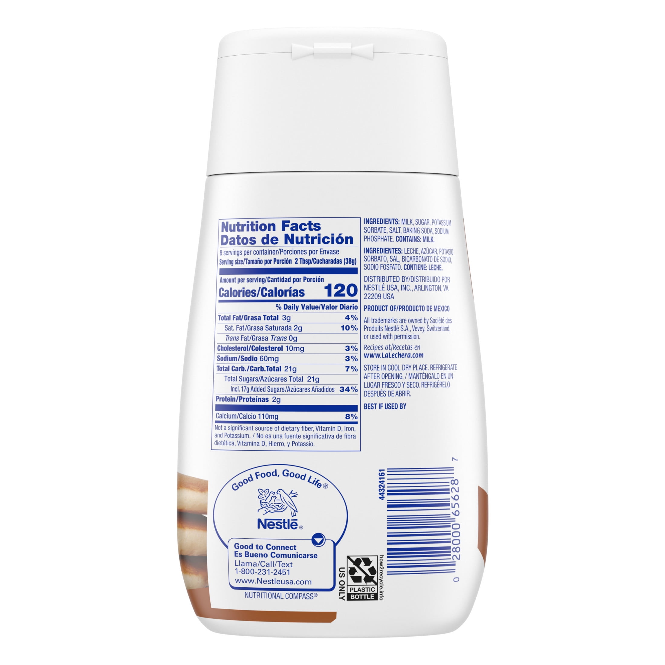 Nestle La Lechera Dulce de Leche Milk Based Caramel Sauce, 11.5 oz Squeeze Bottle
