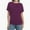 Deep Purple, variant on Womens Casual T Shirts Dolman Short Sleeve Shirts Boat Neck Ruched Tops Summer Lightweight Clothes