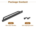 thumbnail image 3 of Unique Bargains 2Pack Barn Door Handles, 224mm / 9 Inch Hole Center Sliding Gate Door Pull Handle for Wardrobe Closet (Black), 3 of 6