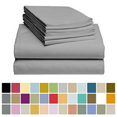 4 Piece Polyester Microfiber Bamboo Series Bed Sheet Set