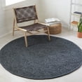 thumbnail image 2 of SAFAVIEH Textural Dinah Geometric Area Rug, Charcoal, 6' x 6' Round, 2 of 8