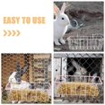 thumbnail image 4 of Hay Net for Rabbits Iron Hay Feeding Basket for Pet Cages Assorted Color for Hay Gathering 2Pcs, 4 of 4