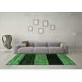 thumbnail image 3 of Ahgly Company Indoor Rectangle Abstract Emerald Green Modern Area Rugs, 4' x 6', 3 of 4