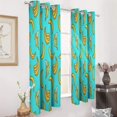 thumbnail image 3 of Colorful Yellow Banana 2 Panels Blackout Curtains for Bedroom Living Room Drapes Kitchen Room Window Blackout Curtain Grommet, 3 of 6