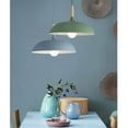 thumbnail image 7 of Wood Metal Colorful Pendant Light, Modern Farmhouse Pendant Lamp, Nordic Style Minimalism Pendant Light Fixture, Rustic Pendant Lighting for Kitchen Island Dining Room Table Entrance, 7 of 7