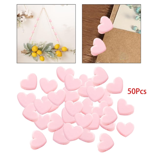 50 piezas lindo Clip de sellado de alimentos abrazadera de sellado de bolsa de alimentos abrazadera compacta Mini Clips de carpeta en forma de corazón perfecl Clips de sellado