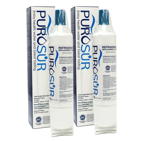 Replacement for 4396510, EDR5RXD1, NLC240V, PNL240V, 4396508p, 4396547, 4392857, 9010, LC400V, WF-NLC240V, 46-9010 Filter 5 Refrigerator Water Filter, 2 PACK