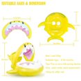 thumbnail image 4 of Flotador de piscina para bebé, tiburón, piscina para bebé, anillo de natación con sombrilla, dosel inflable, flotador de natación para bebé para niños de 6 a 36 meses, 4 of 5