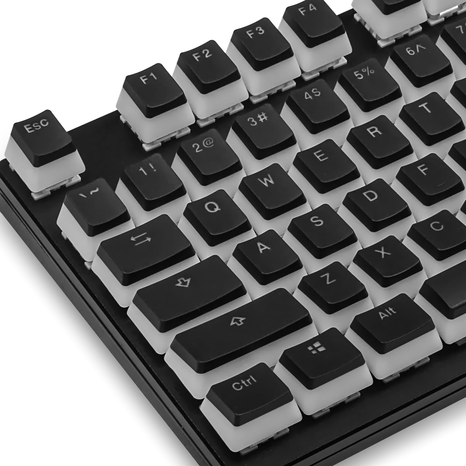 Hyssop Pudding Keycaps PBT Keyset Doubleshot Backlit OEM Profile Cherry MX for 61 68 84 87 104 108 MX Switches Mechanical Keyboards