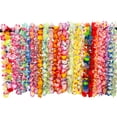 thumbnail image 2 of Collares hawaianos Leis, 200 unidades, para decoración de fiestas de Luau, 2 of 7