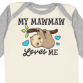thumbnail image 4 of Inktastic My Mawmaw Loves Me with Sloth and Hearts Boys or Girls Long Sleeve Baby Bodysuit, 4 of 5