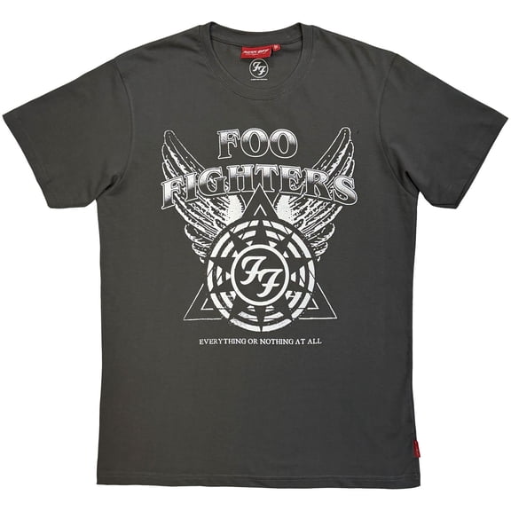 Foo Fighters Unisex Unplugged T-Shirt: EONAA Logo (Taupe)