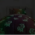 thumbnail image 6 of Kids Rule 7-Piece Unicorn and Stars Glow in The Dark Comforter Set, with a Comforter, Fitted Sheet, Flat Sheet, and 4 Pillowcases, Rainbow Colors, Pink, Multicolored, Perfect Gift for Kids, Full, 6 of 8