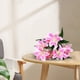 thumbnail image 5 of Decoraciones 1 ramo de flores artificiales de lirios de seda rosa de ABS para decorar la mesa de la sala de estar. Rkxzt, 5 of 8