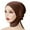 Brown, variant on Under Scarf Hijab Cap Unisex Dreadlock Cap Women Stretch Solid Color Hijab Scarf Woman Unisex Hats Breathable Neck Cover