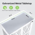 thumbnail image 6 of Home Outdoor Potting Bench - Wooden Storage Cabinets with Metal Tabletop Planting Work Benches with Adjustable Shelf Double Doors Garden Work Bench for Backyard Patio Lawn, 6 of 8