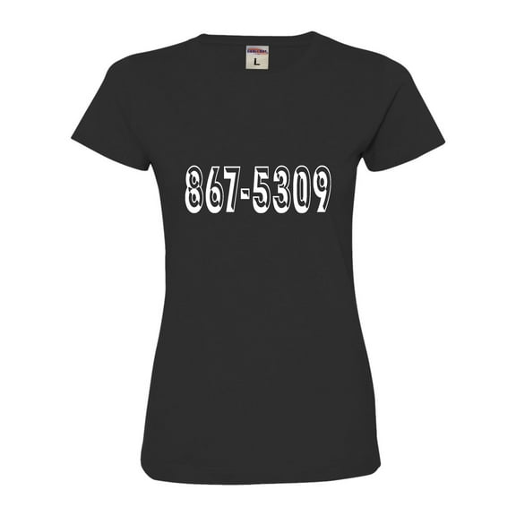 Womens 8675309 Funny Retro 80's Deluxe Soft T-Shirt