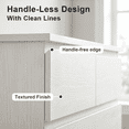 thumbnail image 3 of PUKNLY Tall 6-Drawer Dresser for Bedroom – Modern Chest of Drawers with Concealed Handles & Anti-Tip Kit, Vertical Wood Storage Cabinet for Living Room, Entryway or Hallway,White, 3 of 10