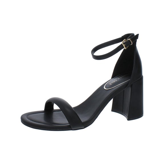 Kenneth Cole New York Womens Luisa Faux Leather Open Toe Pumps