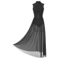 Rswnyirn Women Lyrical Dance Dress Sheer Mesh Tulle Maxi Long Skirt