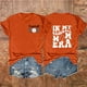 thumbnail image 2 of Camisetas de Manga Corta para las Mujeres Carta Impresa Doble Cara Suelta Tee, Casual Vintage Verano Top Mujeres, 2 of 3
