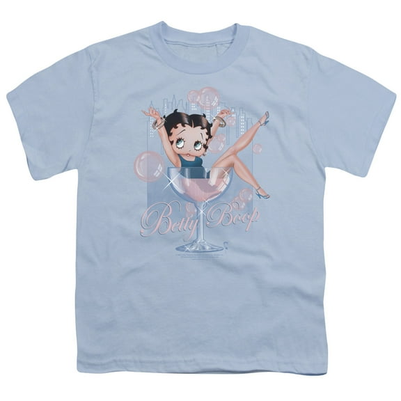 Betty Boop - Pink Champagne - Youth Short Sleeve Shirt - Large