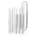 thumbnail image 1 of Kit de herramientas para quitar espinillas y espinillas, herramienta de extracción de comedón y espinillas de acero inoxidable, 1 of 5