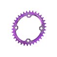 thumbnail image 2 of Eigraketly Bicicleta 38T Oval estrecho ancho 104BCD bicicleta de montaña placa de bielas bicicleta rueda de cadena ciclismo platos y bielas placa Ciclismo Violeta 38T Eigraketly OD3200-21B, 2 of 6