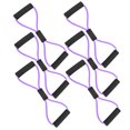 thumbnail image 2 of M Buder Banda de Resistencia Figura 8 Cuerda de Tracción Yoga TPE (6 Piezas Morado), 2 of 9