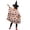Halloween Pumpkin Witchhat Pink Pattern, variant on Teens Halloween Witch Hat Cape Costume Set,Halloween Rainbow Ghost Flower Wizard Witch Cloak for Cosplay Party Fancy Dress, 31 ''x 27''