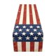 thumbnail image 2 of Anniversary Of Independence Day Table Runner Star-Printed -Style Linen Table Runner, 2 of 6