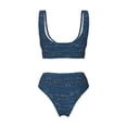thumbnail image 5 of Daiia Shark (2) Women's Bikini Set Two Piece Swimsuit High Waisted Bikini Adjustable Straps Bikini Perfect for Beach, Pool, and Summer Vacation-Medium, 5 of 9