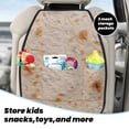 thumbnail image 4 of Goofa Tortilla Pattern Car Back Seat Protector for Kids (2 Pack) ,Anti-kick Storage Mat for Car Seats,Shields from Footprints, 4 of 6
