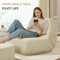 thumbnail image 6 of VFD Bean Bag Chairs for Adults, Beanbag Chair with Ottoman Lounge Sofa Memory Foam Comfy Reading Chair for Bedroom & Living Room, Lazy Floor Sofa Couch, 6 of 9