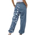 thumbnail image 5 of LEBONYARD Joggers for Women Plus Size,Women's Casual Trousers Printing Drawstring Pants Waist Long Pants Sweatpants with Pocket Multicolor L, 5 of 5