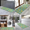thumbnail image 2 of Yellow Lemon Fruit Slices Blue Pattern Kitchen Rug Mat,Kitchen Runner Rugs Non Skid Washable,Decorative Kitchen Floor Mats for Kitchen,Sink,Laundry,17"X47", 2 of 5