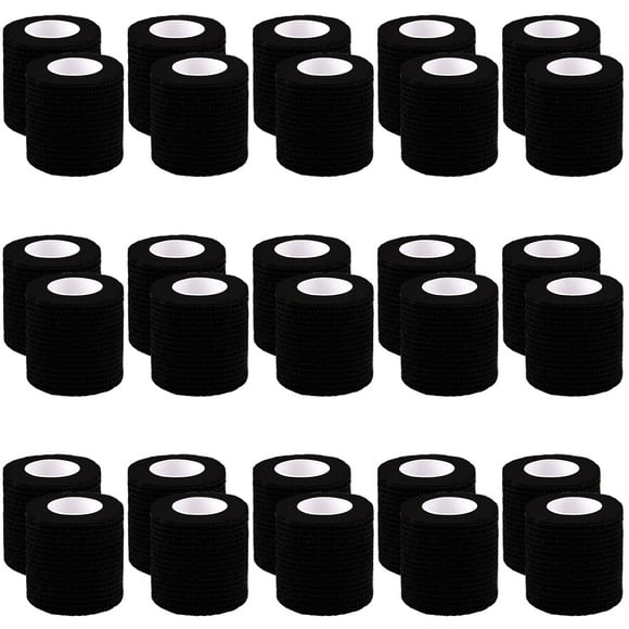 BQTQ 30 Rolls Self Adherent Cohesive Wrap Bandage 2&rdquo; x 5 Yards Breathable Athletic Tape Stretch Wrap Roll Sports wrap Tape Adhesive for Wrist Ankle