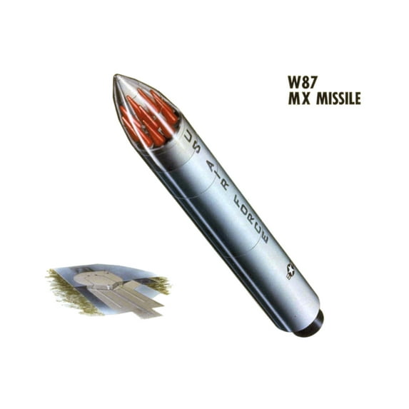 24x36 gallery poster, United States Peacekeeper missile ICBM