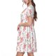 thumbnail image 2 of Easygdp Hello Rabbit para Vestido Transpirable de Mujer, Vestido Suelto de Manga Corta con Pliegues y Bolsillos para el Verano, 2 of 6