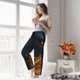 thumbnail image 5 of Balery Glowing Snake Dark Forest Pantalones de pijama para mujer, pijamas ultraligeros, pantalones de estar por casa-Small, 5 of 6