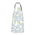 thumbnail image 2 of Fuzoiu Tennis Rackets And Balls Print Adjustable Waterproof Apron with Pockets,Waterproof Apron for Cooking, Gardening, and Art Projects, 2 of 8