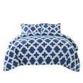 thumbnail image 5 of Trellis Geometric Full/Queen Comforter Set, Navy Blue, 5 of 5