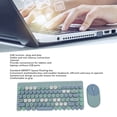 thumbnail image 3 of Ensemble Clavier Souris Gaming, Ensemble Clavier Souris Couleur Mixte Sans Latence avec Récepteur USB pour PC Portable Rouge, Bleu, 3 of 7