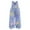 C-2302Blue, variant on TEDOYE Girls Pants Toddler Kids Fashion Doodle Print Wide Leg Jumpsuit Denim Overalls For Casual Wear Comfortable Summer Fall Outfits Birthday Wear, 3-4 Years