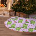 thumbnail image 5 of Sikiie Happy Frogs1 Christmas Tree Skirt, Christmas Tree Decorations, Christmas Decor, Tree Mat Decoration(30-48IN)-36", 5 of 6