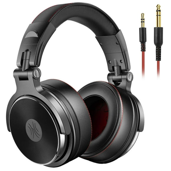 OneOdio Hi-Res Over Ear Headphones for Studio Monitoring and Mixing, Sound Isolation, Protein Leather Earcups, 50mm Driver Unit, Wired Headphones for